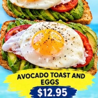 Avocado Toast And Eggs