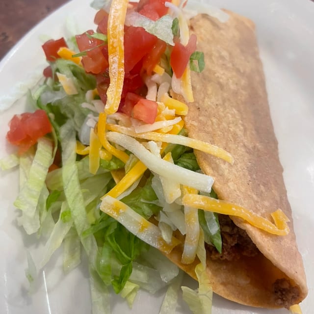 Beef or Chicken Taco.