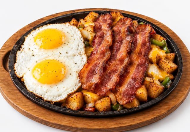 Chorizo, Bacon, Sausage or Ham.