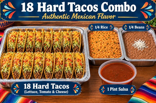 Family Pack #4 (18 Hard Tacos).