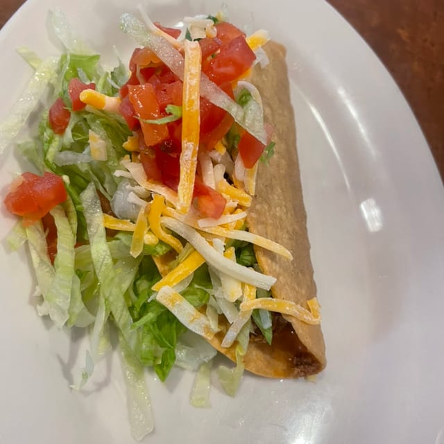 Shredded Beef Taco.