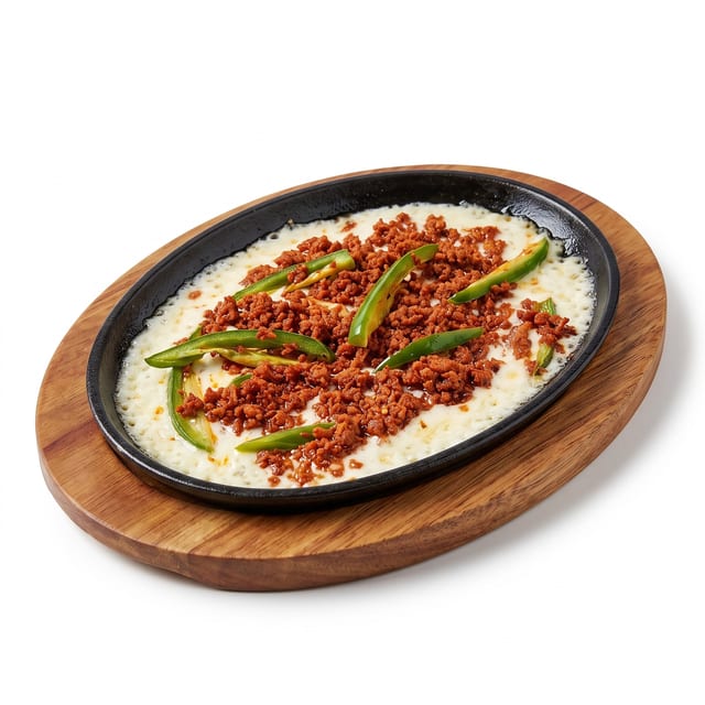 Queso Fundido con Chorizo.