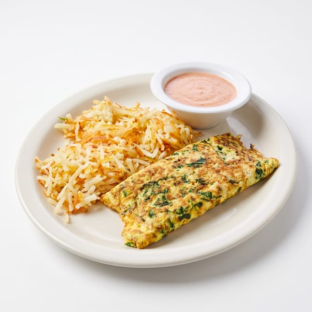 Spinach Omelette.
