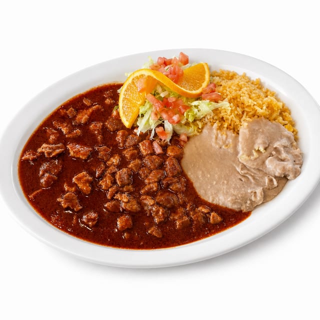 Pork on Red Sauce.