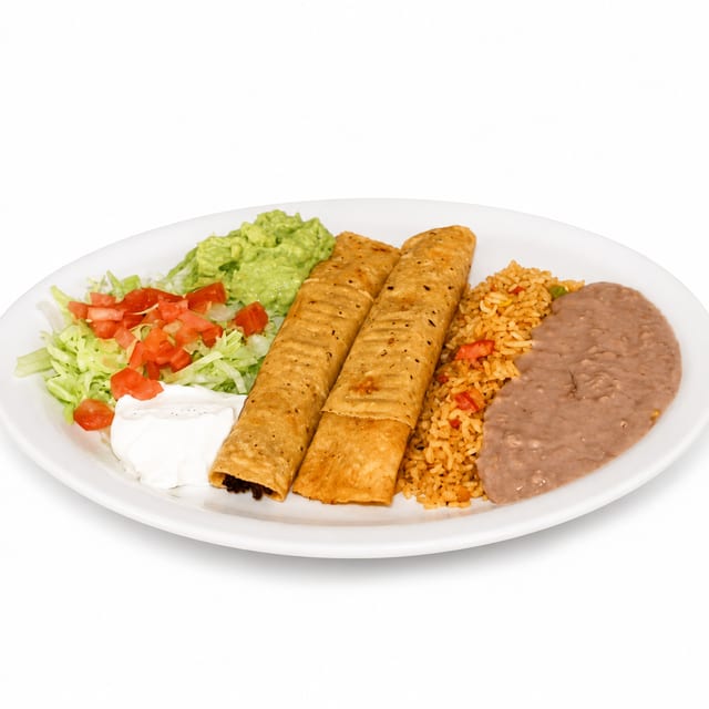Chicken or Beef Flautas.
