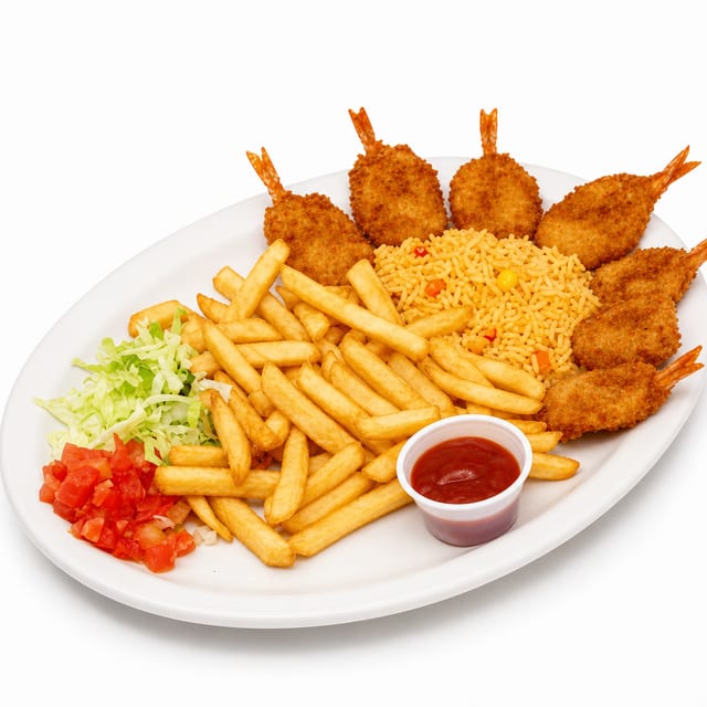 Camarones Empanizados.