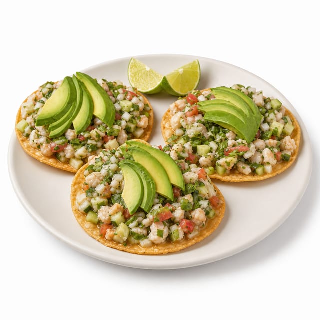 Shrimp Tostadas.